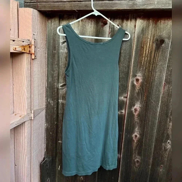 Prairie Underground Organic Cotton Long Lagenlook tank with bottom sheer panel - Picture 5 of 5